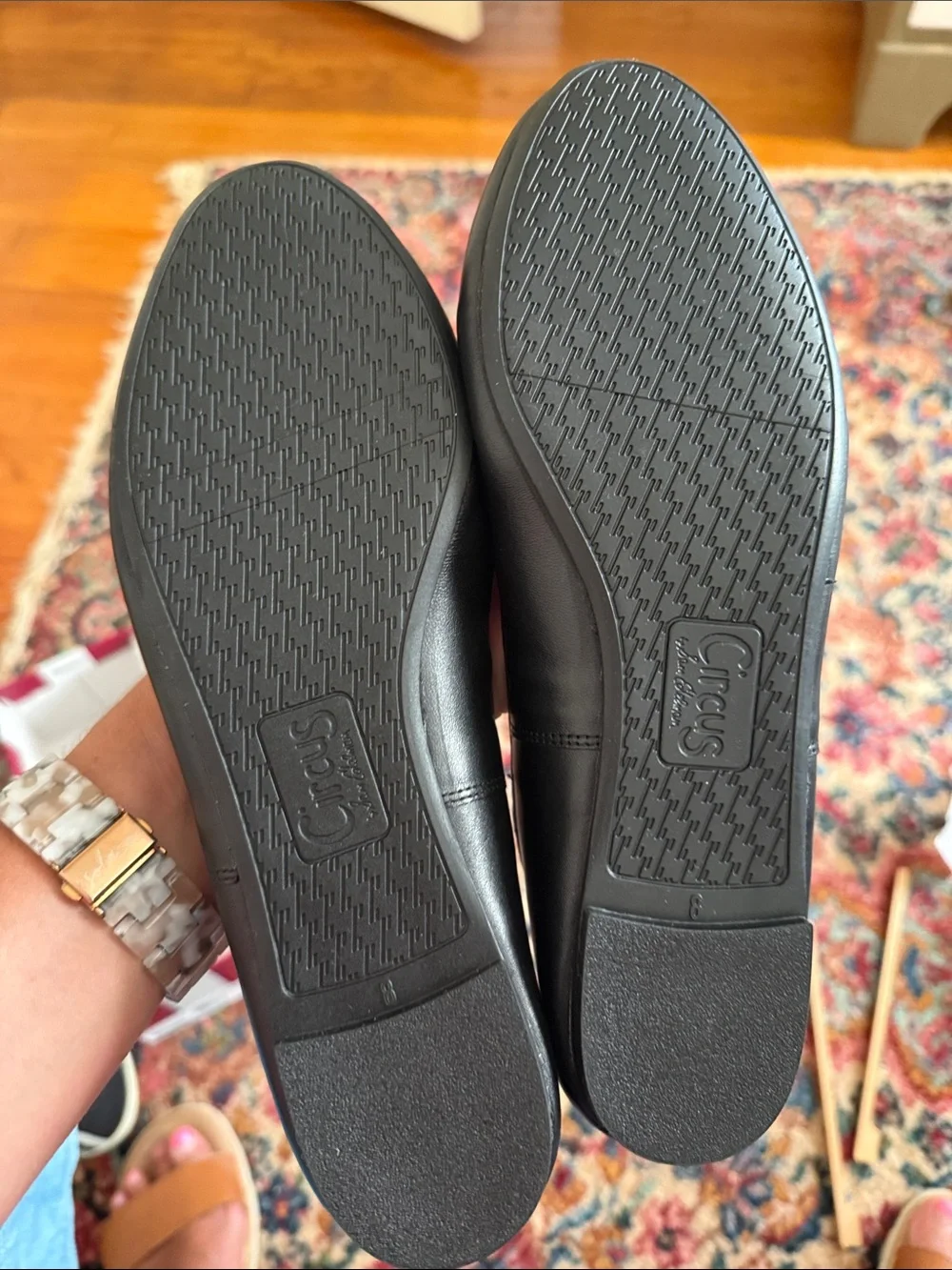 Circus by Sam Edelman Black Round-Toe Ballet Flats